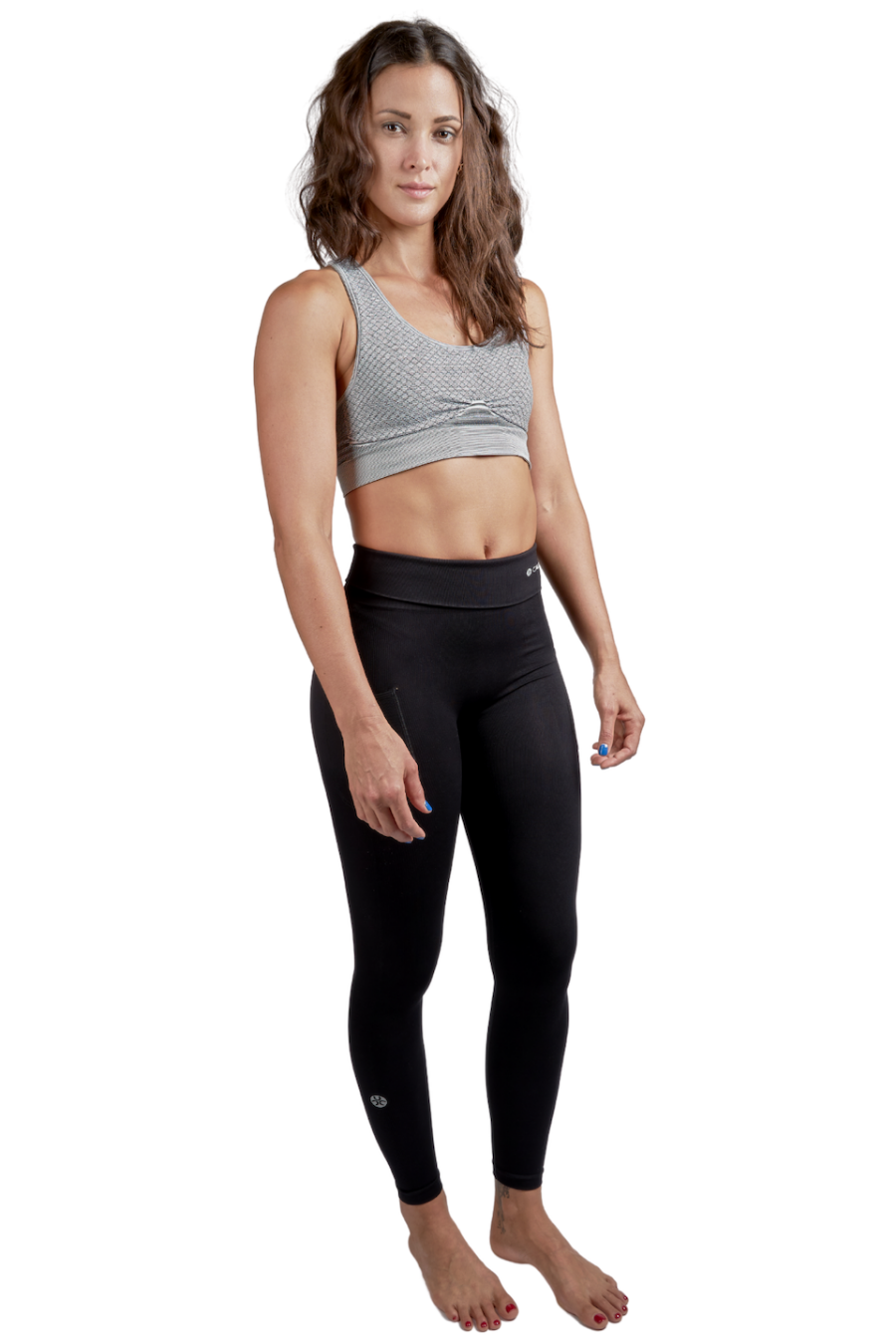 Caliloko Auburn Racer Back Bra Silver White