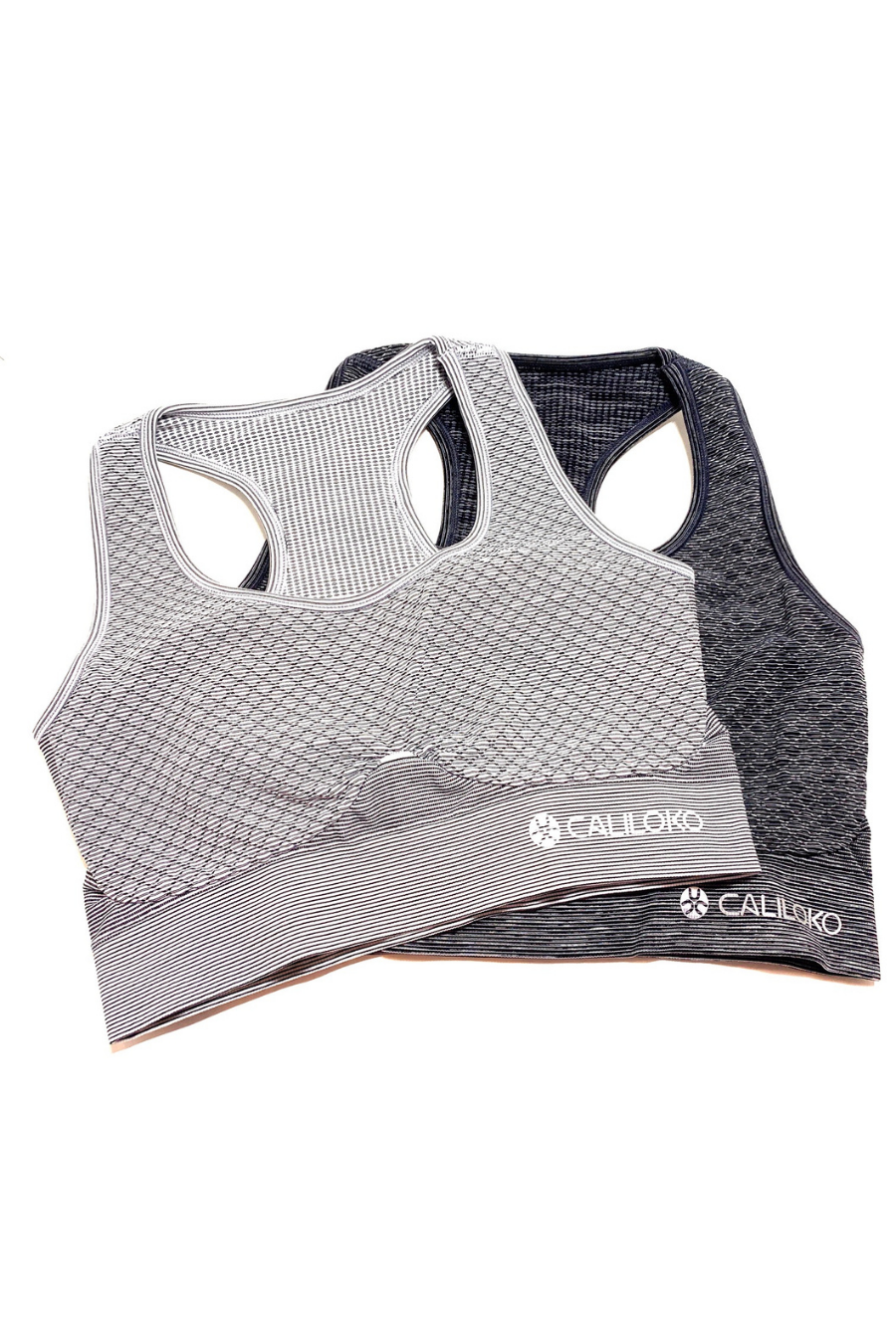 Caliloko Auburn Racer Back Bra Silver White