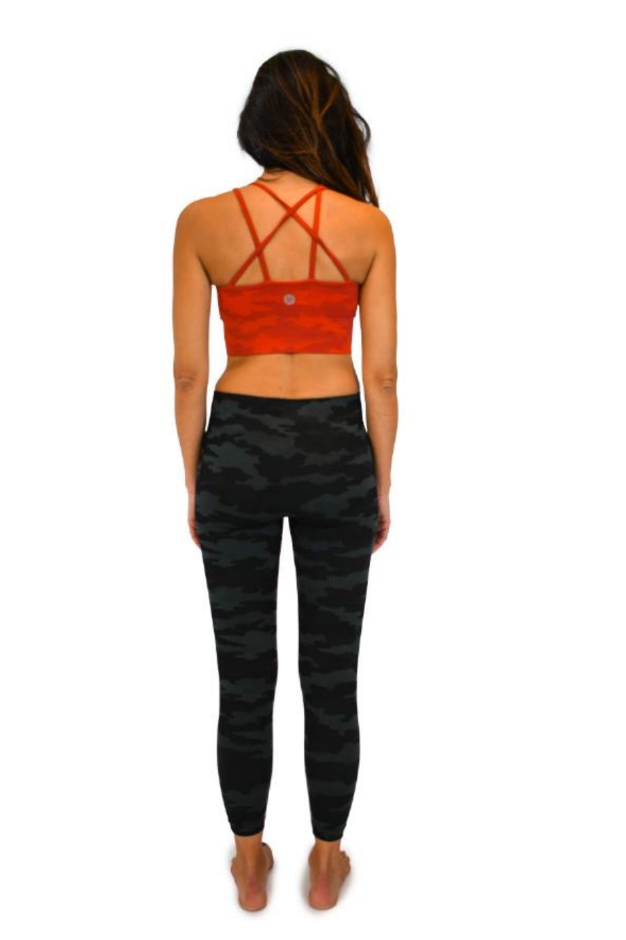 Caliloko Santa Clara Sports Bra Camo Red