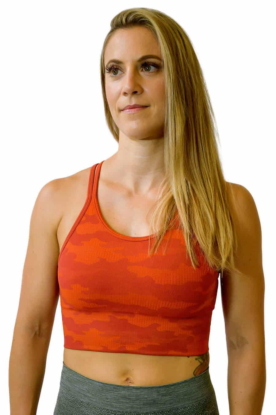 Caliloko Santa Clara Sports Bra Camo Red